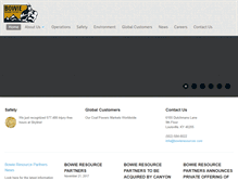 Tablet Screenshot of bowieresources.com